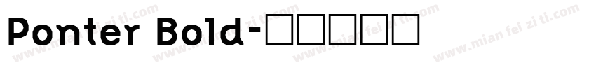 Ponter Bold字体转换